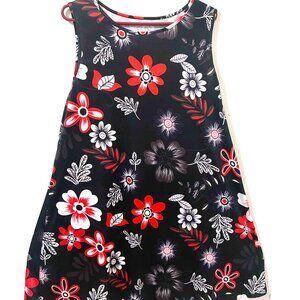 Floral Sleeveless A-Line Dress